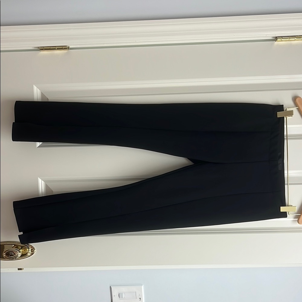The Row Black Ankle Cropped Pants